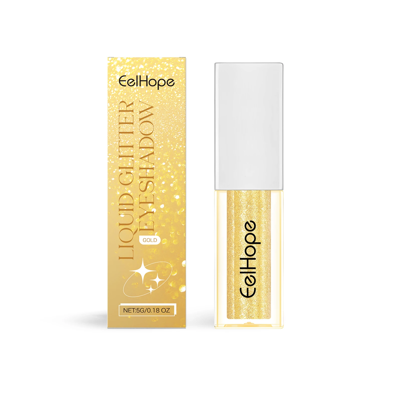 

Eelhope Shimmery Liquid Eyeshadow Мерцающие жидкие тени для век для многоцветной палитры глаз 1 шт.