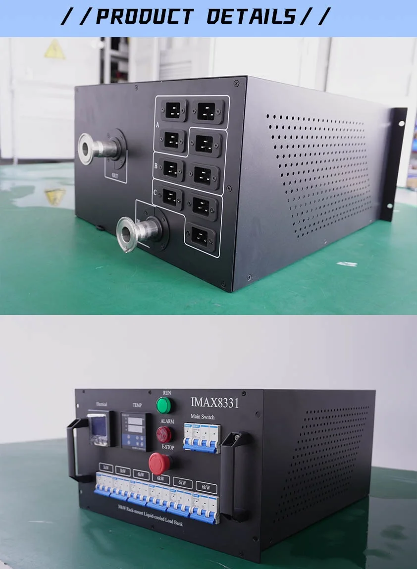 AC/DC 30KW Liquid Water Cooled Load Bank for Data Center Server Testing of Liquid Cooling Effect in the Server Room