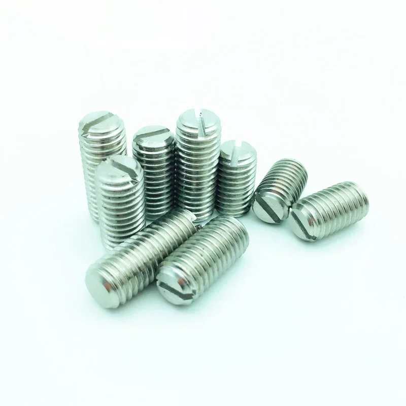 TRBNYJU 1pcs M10 stainless steel word flat  screw meter headless screws home decoration bolts 25mm-40mm length