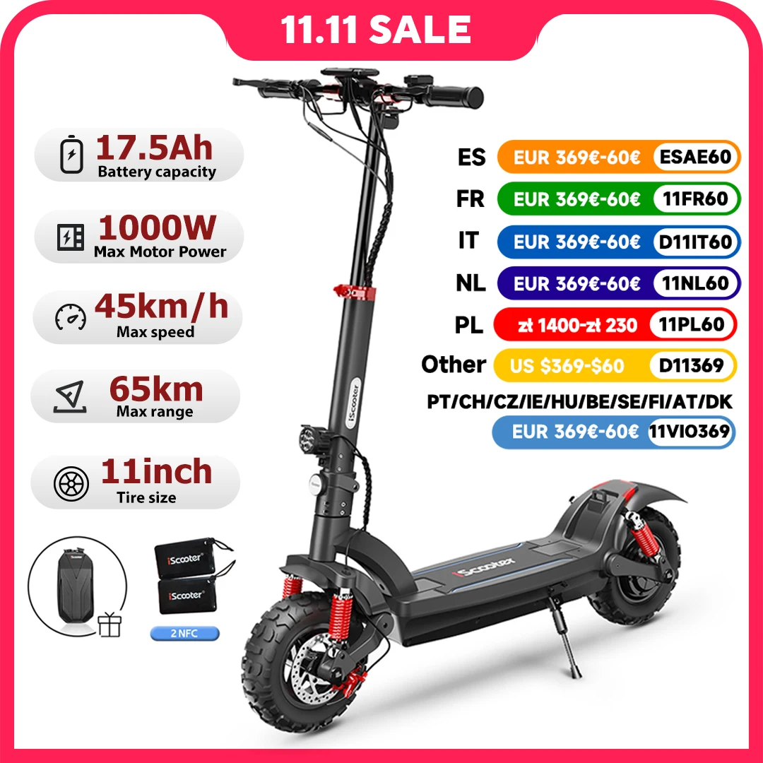 iScooter elektromos roller 1000W 11 hüvelyk