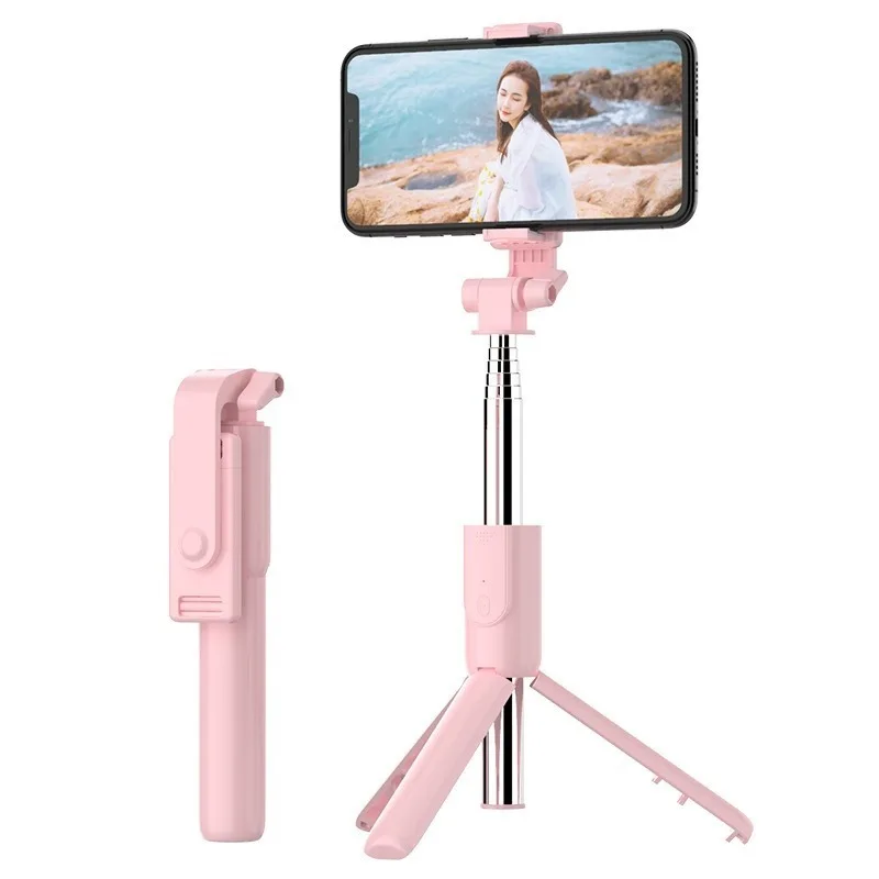 Mini multifunctional phone stand selfie stick, Bluetooth remote control, beauty fill light, extendable tripod