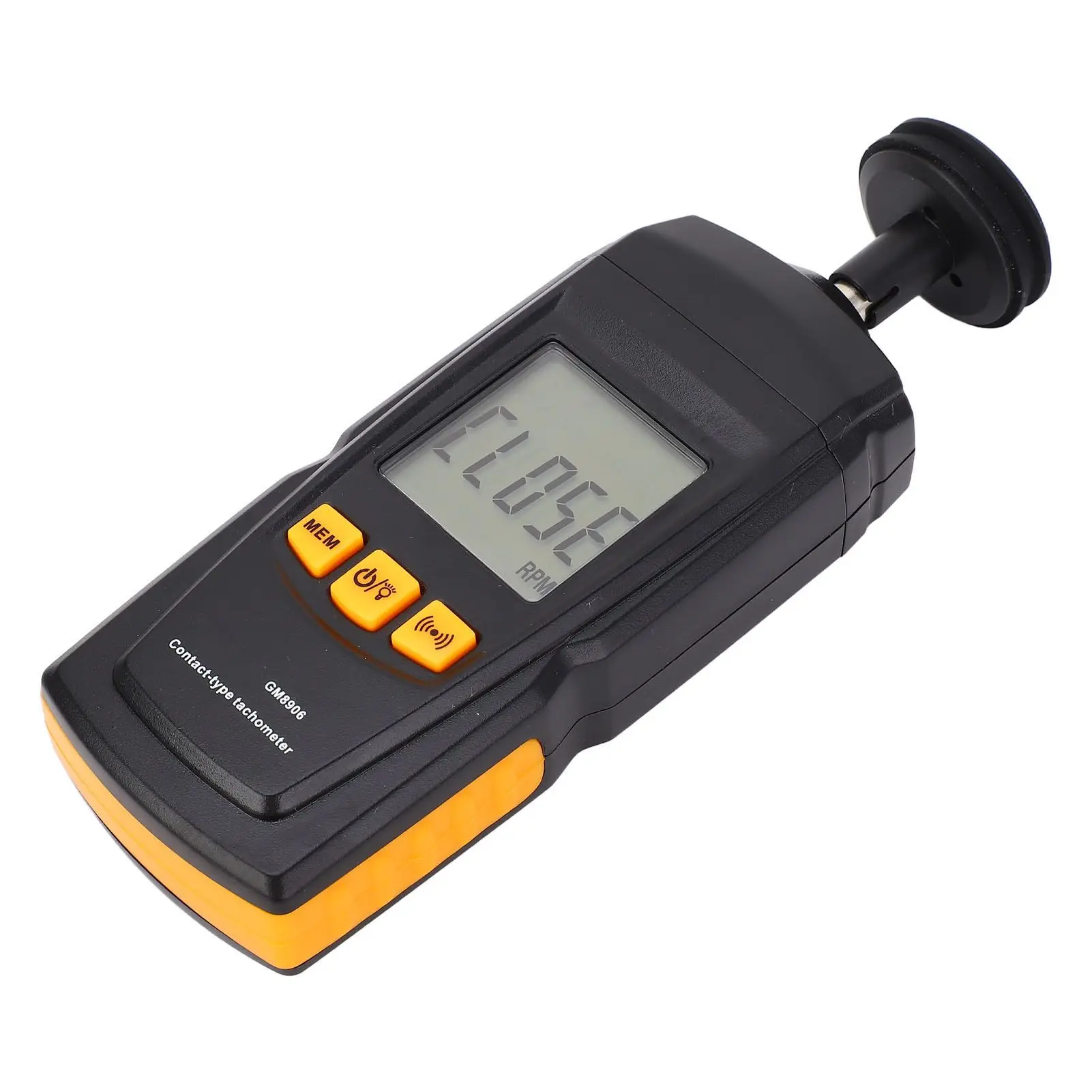 For Outdoor Testing Black Motor Rpm Meter for contact Motor Tachometer Industrial Rpm Gauge Intuitive User Interface