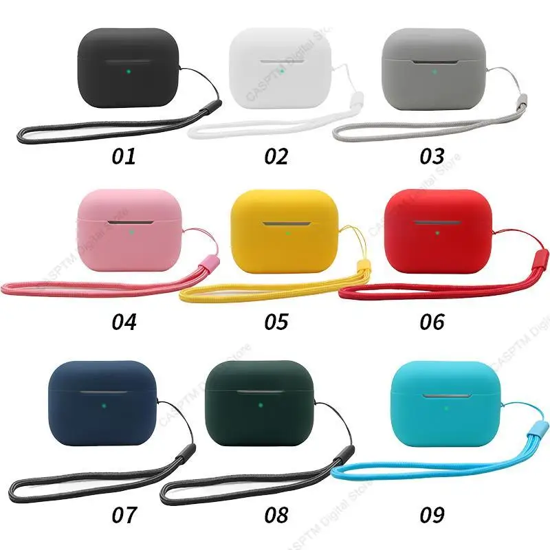 Juste en silicone souple avec lanière pour Apple AirPods Pro 2, étui pour écouteurs USB C, AirPods Pro 2e, Air Pod Pro 2 Pro 2023