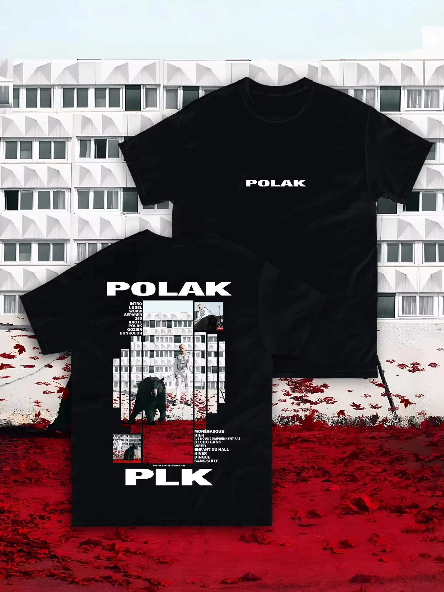 

French Hip Hop Rapper PLK Print Top 2025 Summer New T-shirt Cotton Men and Women Y2k Oversized Graphic Sexy Retro Top