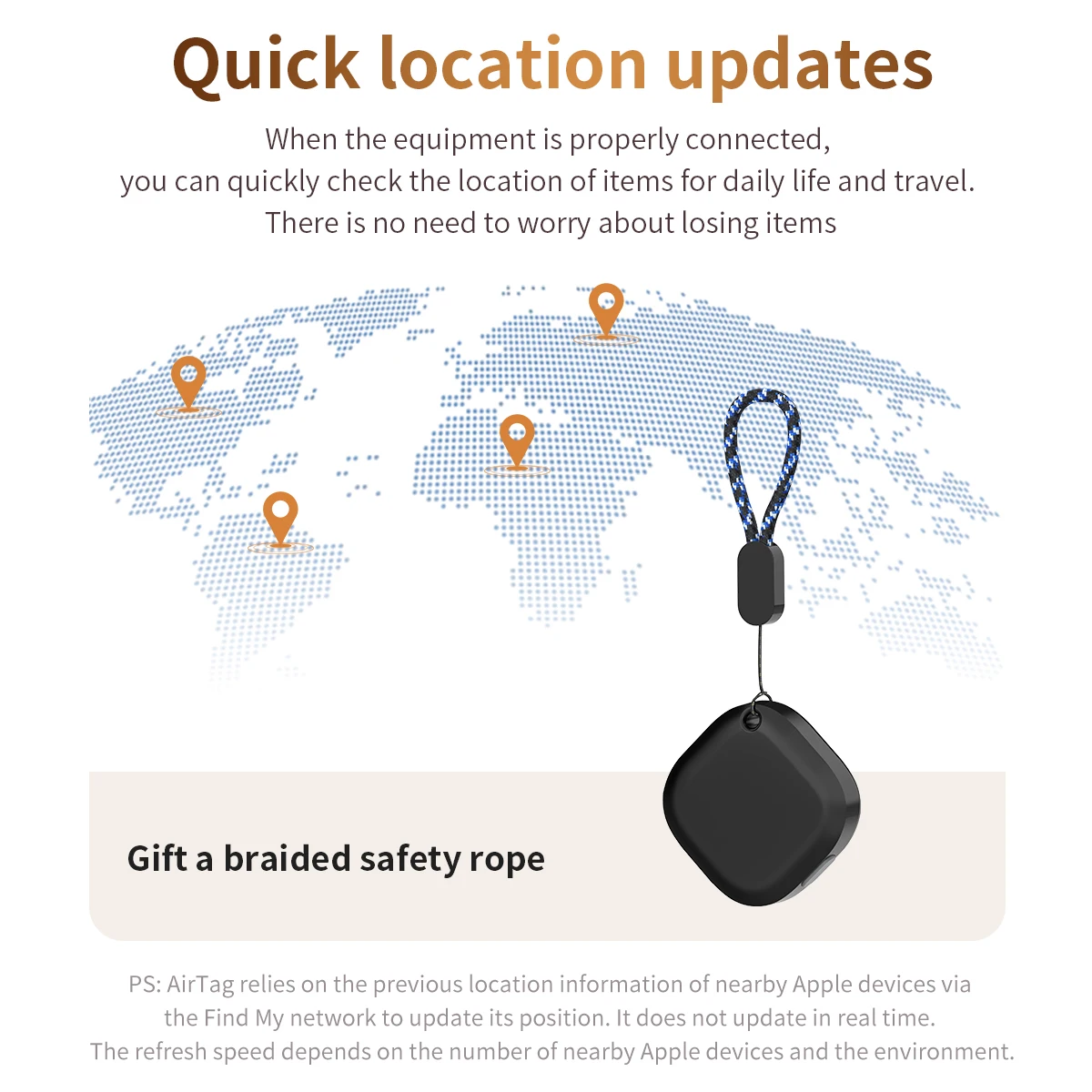 GDGO Smart Bluetooth Tracker Keys Finder Item Locator SmartTag Up to 1 Year Battery Phone Finder For Find My IOS Android