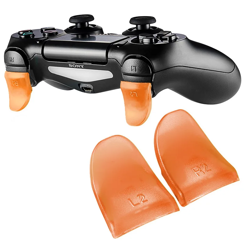 Plastic Trigger Buttons Extender Keys para PS4 Controller, Gamepad, L2, R2, Acessórios para Jogos de Vídeo