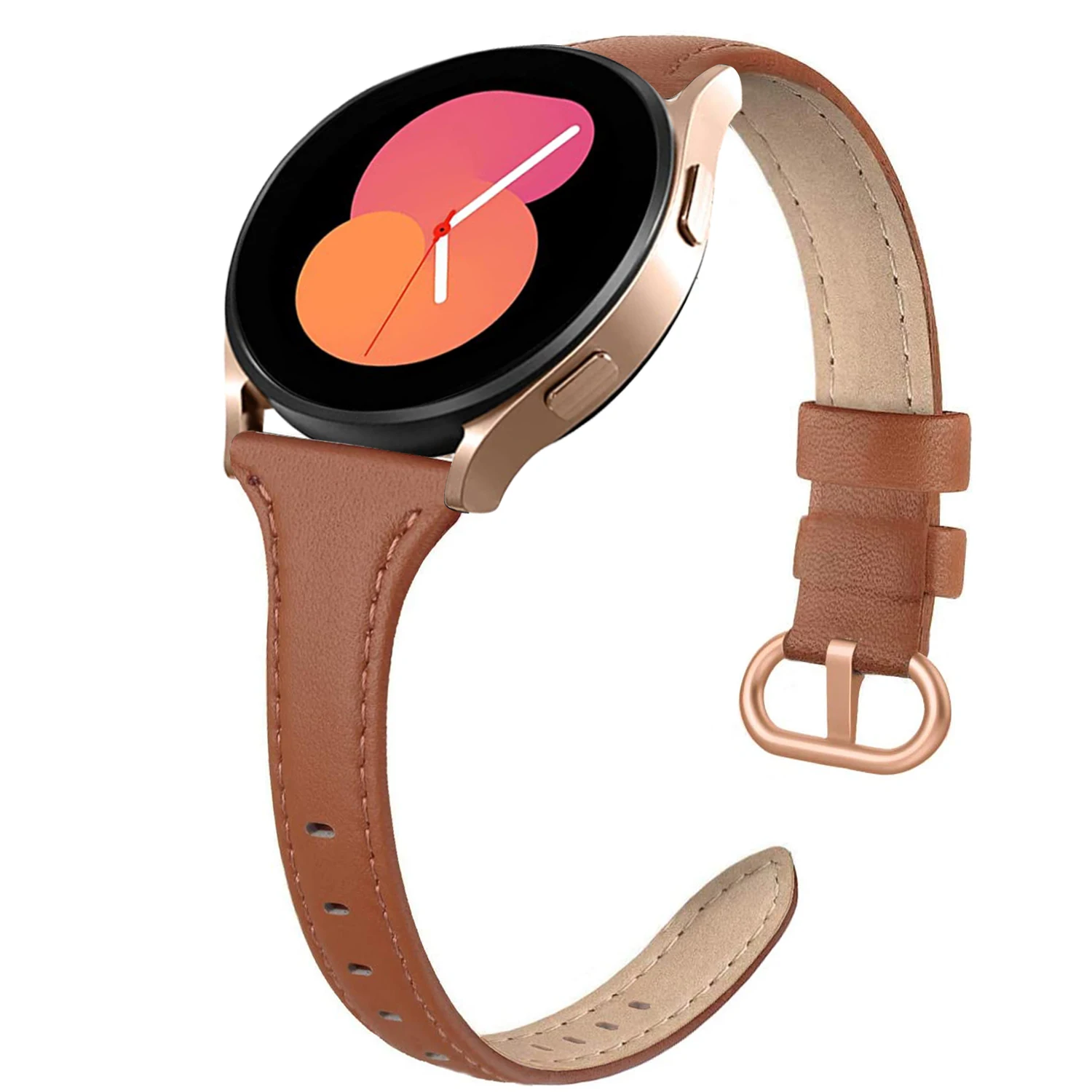 20mm Slim Strap for Galaxy watch 5 pro 5 45mm Fashion Strap 20mm Leather Bands for Samsung Galaxy Watch 5 Band 44mm 40mm