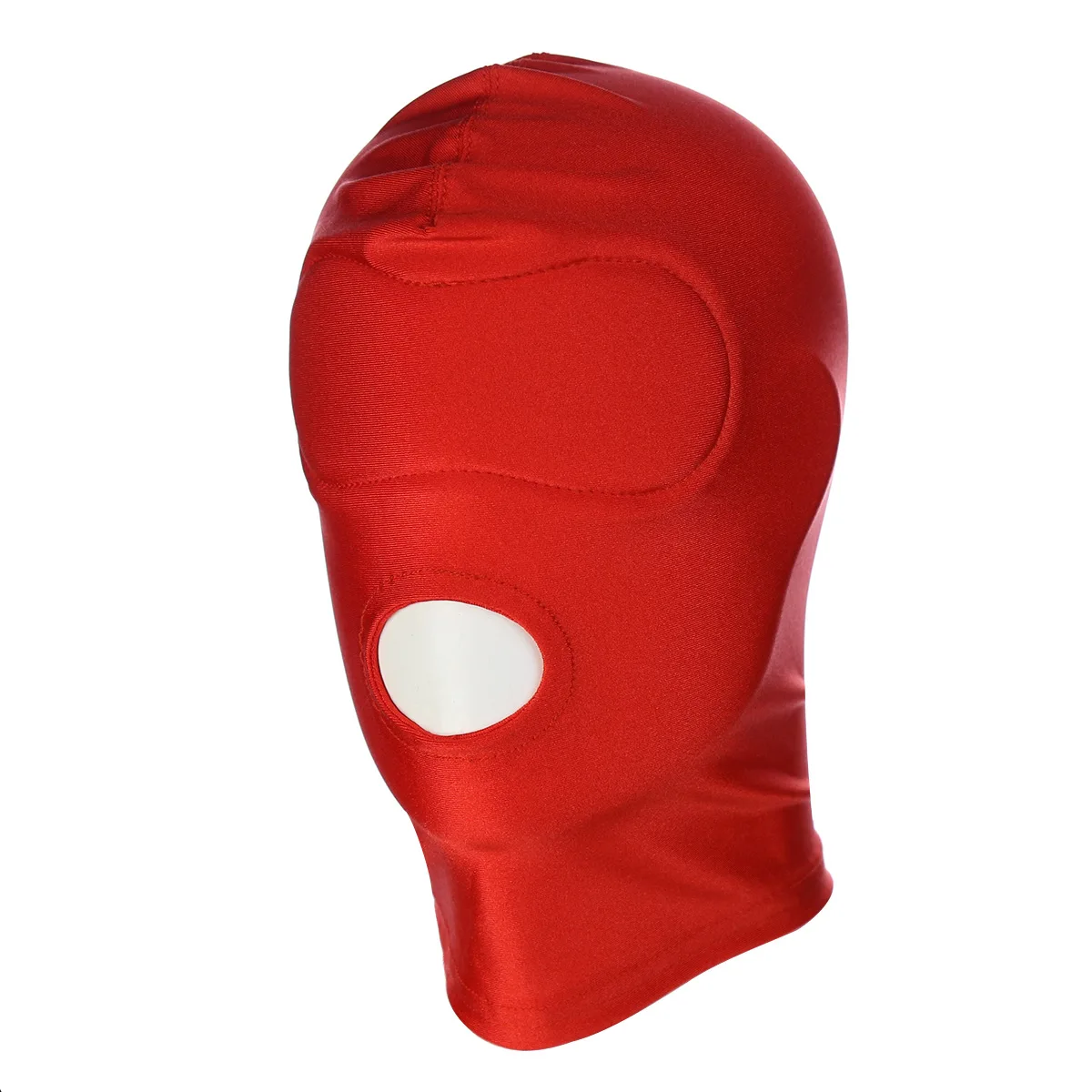 Rode Elasticiteit Bivakmuts Cap Unisex Fetish Volgelaatsmasker Standaard Naadloze Bondage Kap voor Cosplay Party Hat Tactische Games