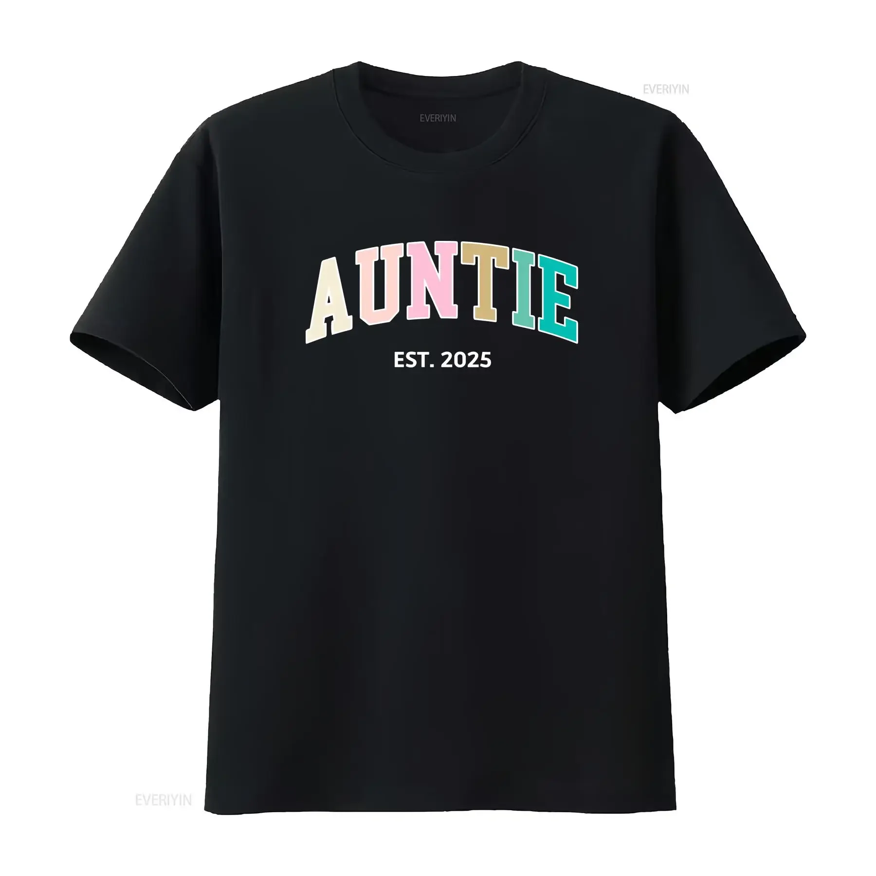 Auntie T Shirt Aunt Life for Birthday New vintage Washed Stretched designer clothes Casual Versatile fashion homme Comfortable