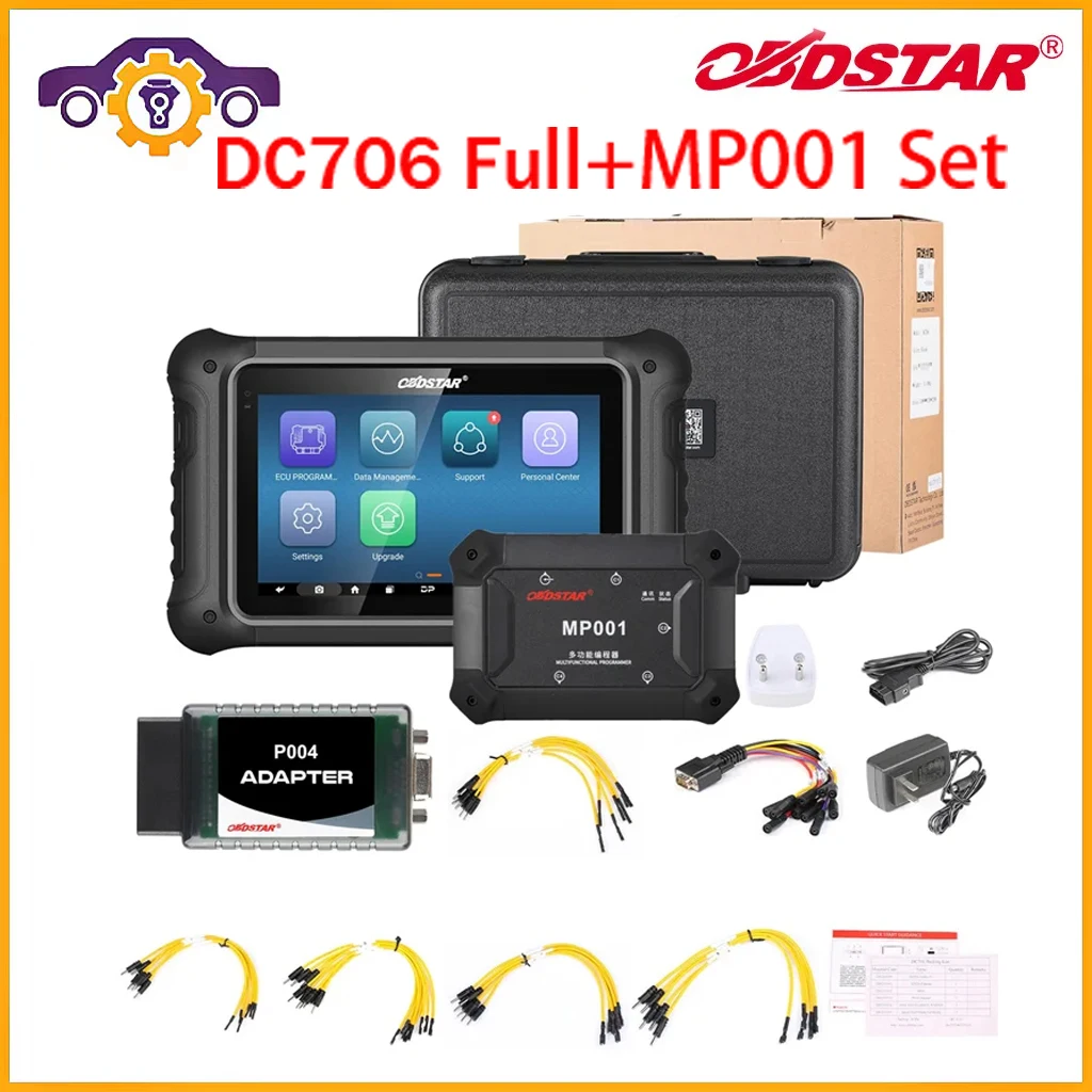 

OBDSTAR DC706 ECU Tool полная версия для ECM /TCM/ BODY/Clone от OBD или скамья для автомобилей и мотоциклов Plus MP001 Set