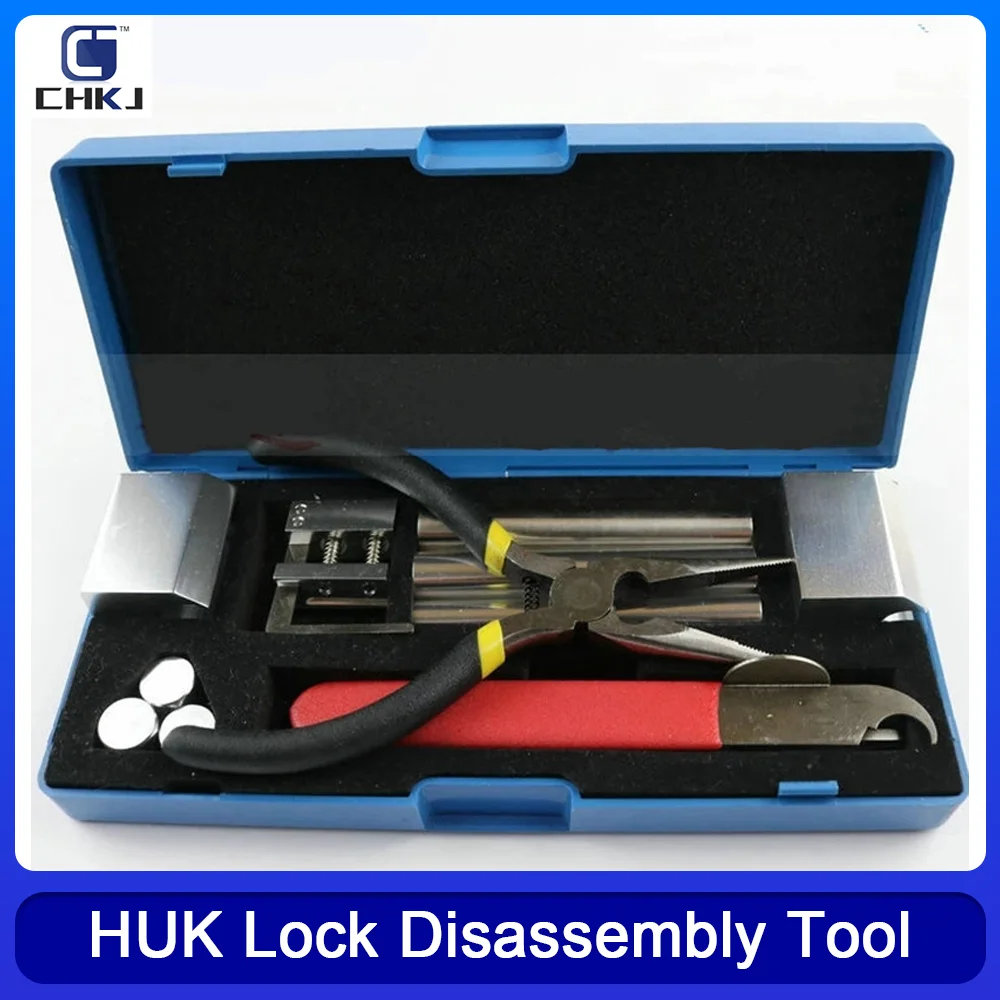 

Professional 12 ln 1 Original HUK Lock Disassembly Tool Kit Remove Lock Repairing Set For Car Repair Locksmith Tools