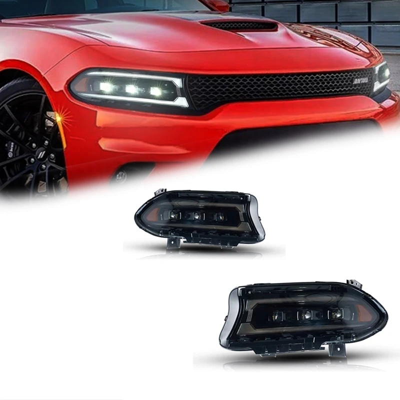 

Headlights 2015-2020 Upgraded LED Projection Headlights Daytime Running Lights Auto