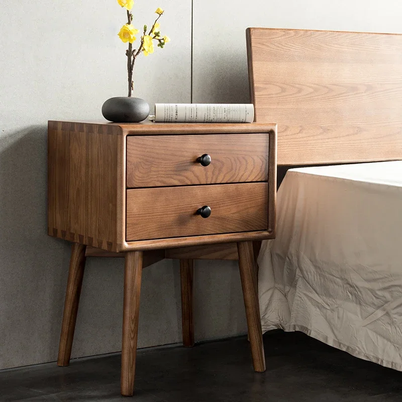 Night Stands Bedroom Furniture Storage Cabinet Frame with Drawer Bedside Wooden Small Modern Home Nightstand