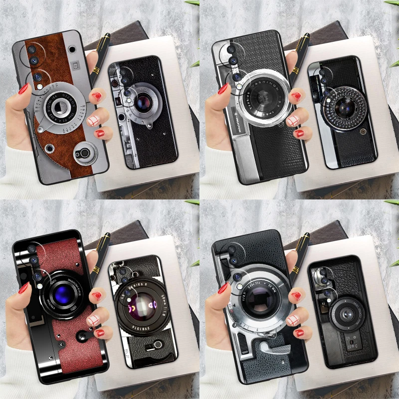 Vintage Retro Camera Case For Honor 200 Pro X9c X9a X8a X7a X6a X7 X8 X9 X8b X9b 50 70 90 Magic 6 5 Lite Cover