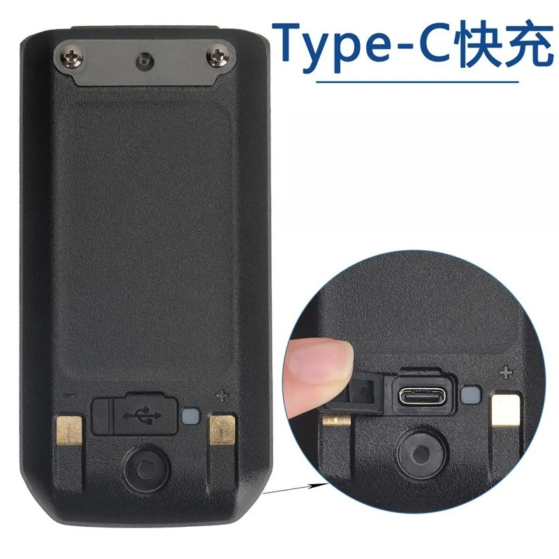 Untuk Baterai Walkie Talkie Baofeng UV-21 Pro V2 1800mAh 8.4V Pengisian Daya Typc-C Pengganti Baterai Radio Dua Arah UV21 Pro
