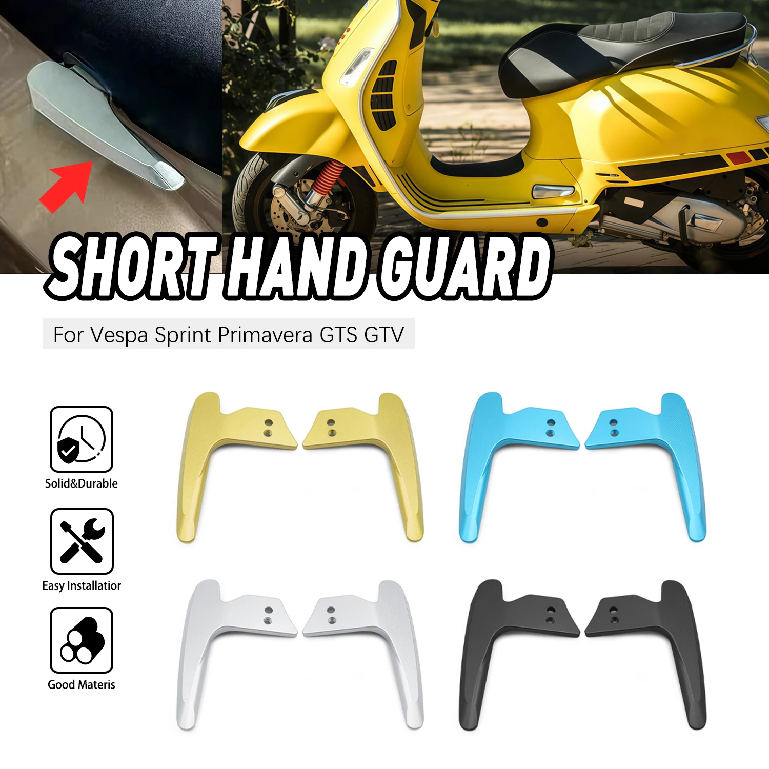 

Universal High Quality For VESPA SPRINT PRIMAVERA GTS GTV Motorcycle Modified Tail Armrest CNC