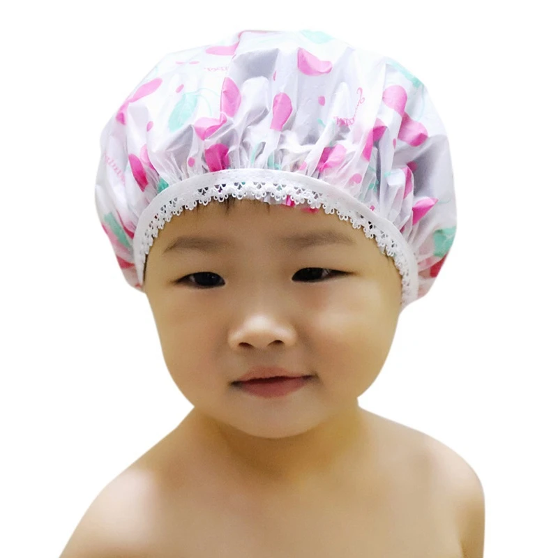 Children Baby  Boys Girls Bathing Shower Shampoo Caps Waterproof Shower Bathing Hat Infant Toddler Baby Shower Caps