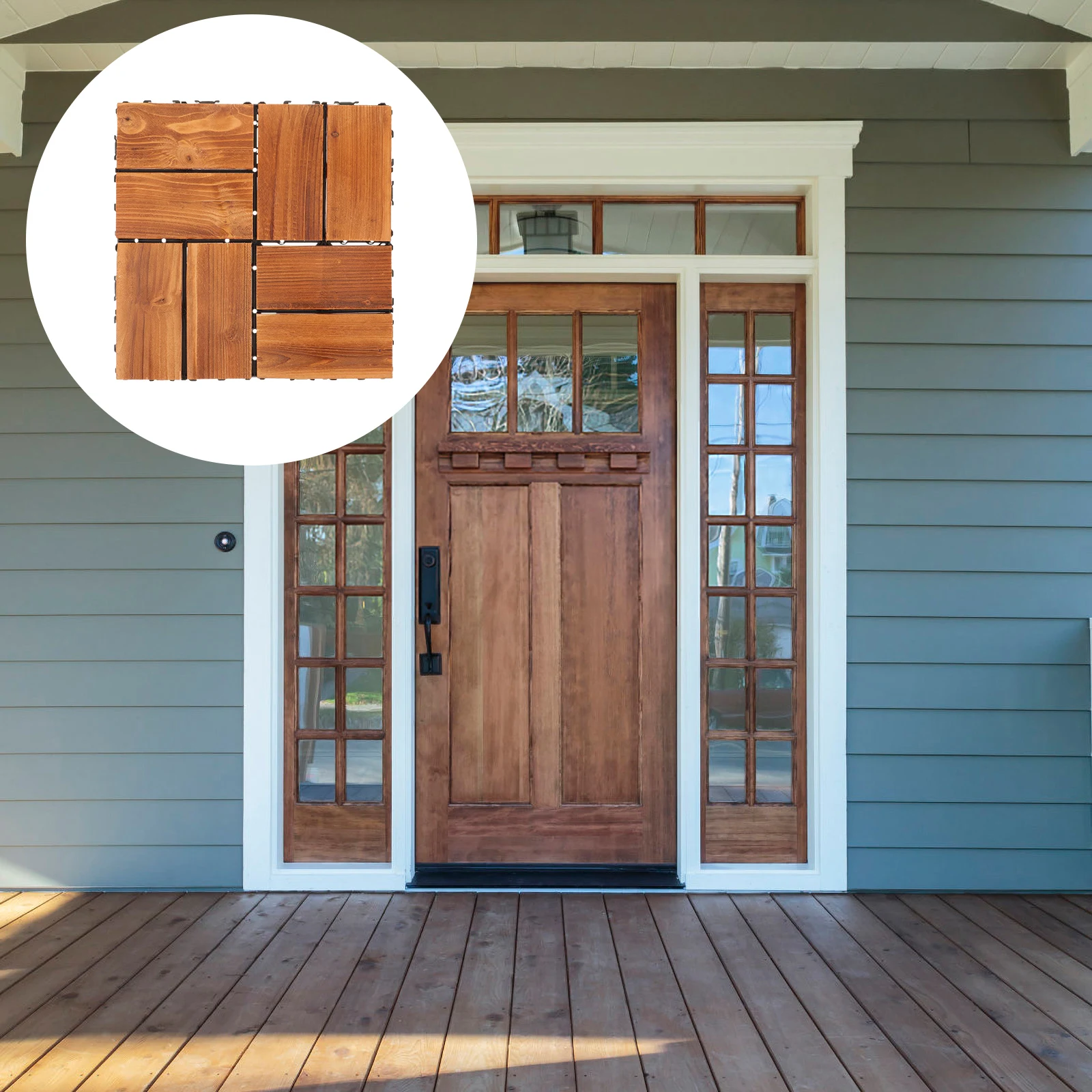 

Карбонизированное дерево, прочный балкон, сад, патио, уличная плитка, блоки для патио для наружного покрытия пола, блокирующая палубная плитка