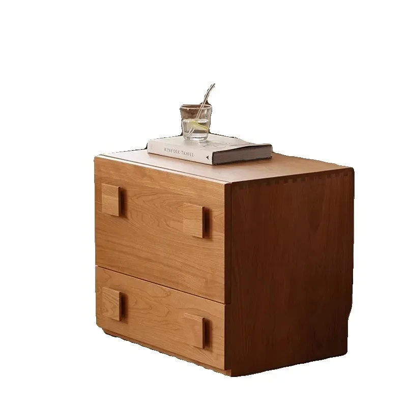 Nordic solid wood module combined cabinet retro living room storage locker