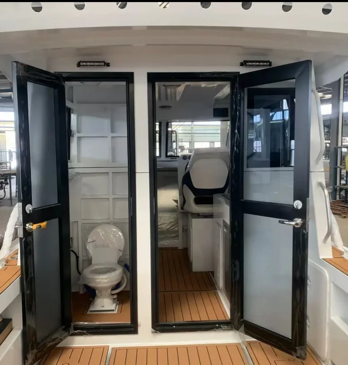9m 29.5ft Aluminum Cabin Sports Boat Hull Luxury Welded Aluminum Yachts Outboard Fishing Boat for Entertainment and Leisure view 2
