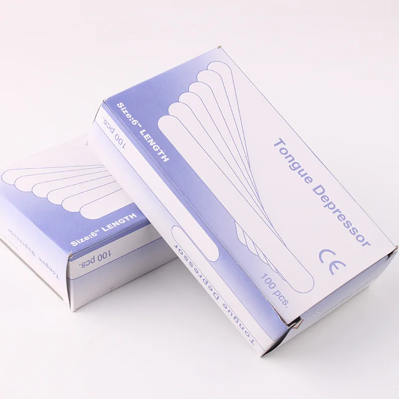 

100 шт./упак. деревянных шпателей для удаления волос, косметических процедур, восковой депиляции, скребков для воска, инструментов для татуировок