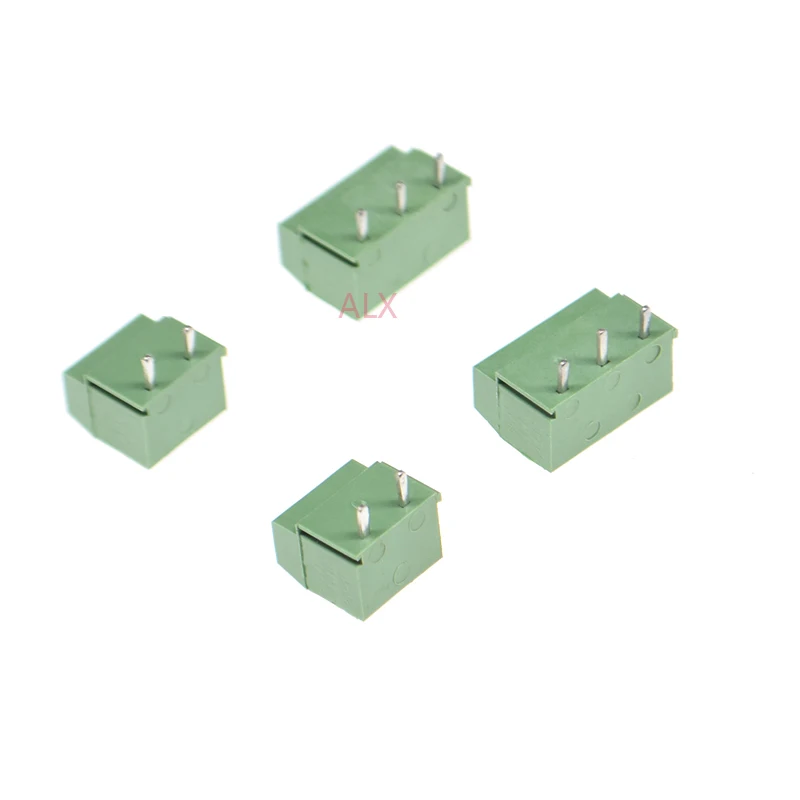 10PCS KF126 5.0MM 2p/3P Right angle pin pcb screw terminal block connector 5.0 3PIN 2PIN KF126-3P KF126-2P