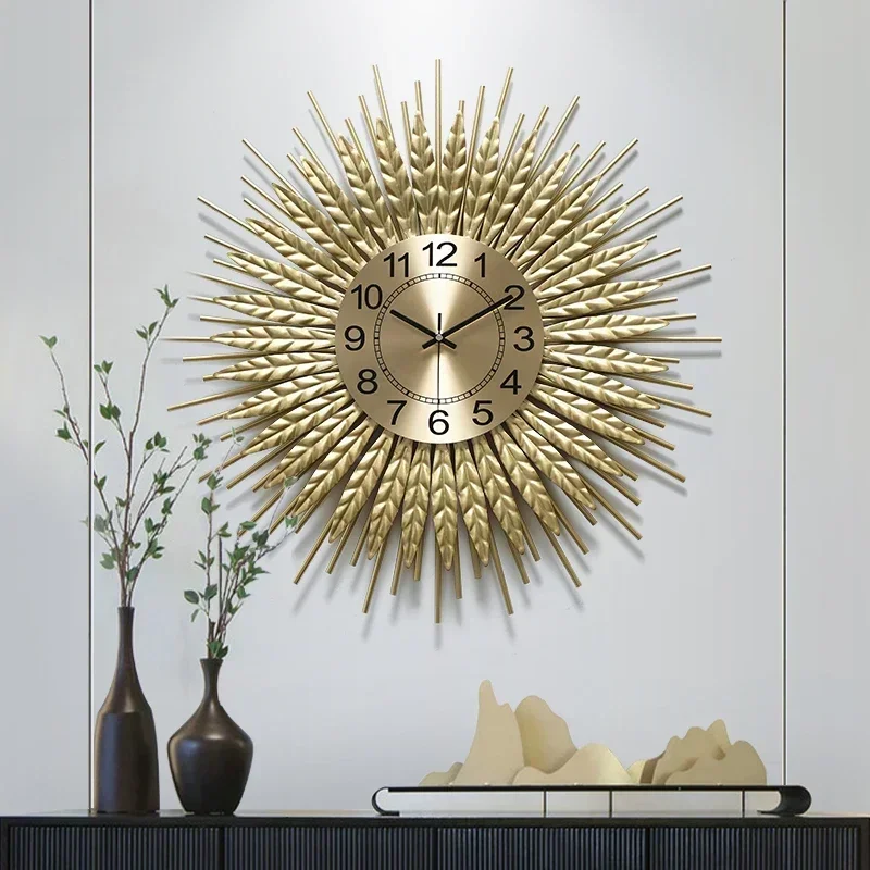 

Metal Wall Clock Modern Design Living Room Decoration Large Mute Wall Clocks For Home Decoration Crafts Watches Reloj De Pared