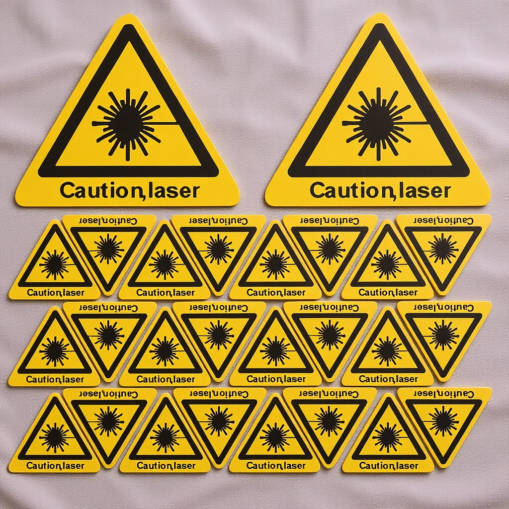 

50 Pcs Caution Risk Danger Sticker Sign Elevator Security Bumper Safety Warning Reflective Stickers