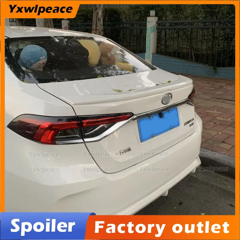 For Toyota Corolla 2019 2020 2021 2022 Spoiler High Quality ABS Plastic Primer Color Rear Trunk Lip Spoiler Body Kit Accessories