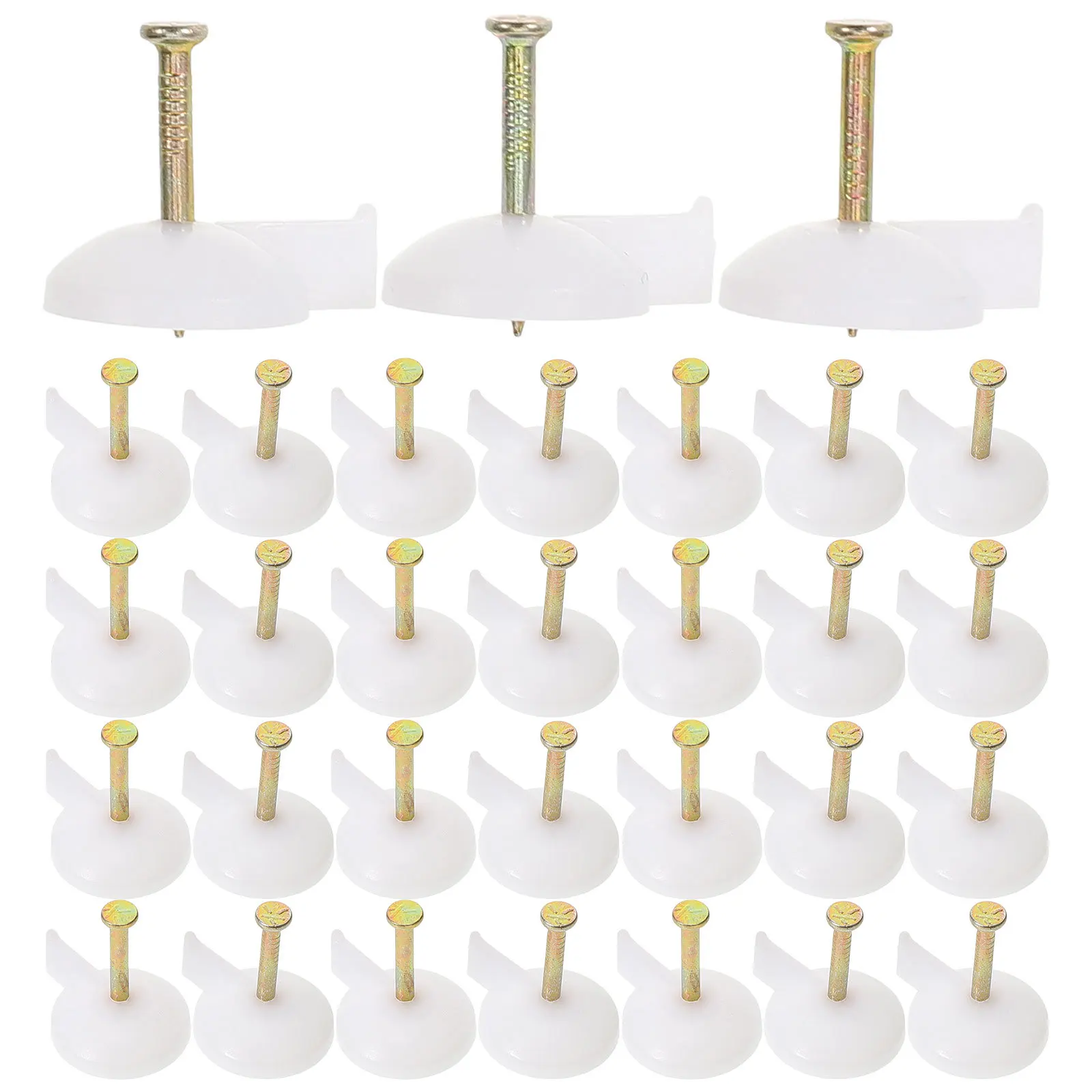 100 قطعة مسامير الاسمنت البناء الإبهام المسامير التثبيت السريع تصميم كبير الرأس DIY بها بنفسك مشاريع أداة متعددة الاستخدامات مسامير البناء لجدار الطوب #2