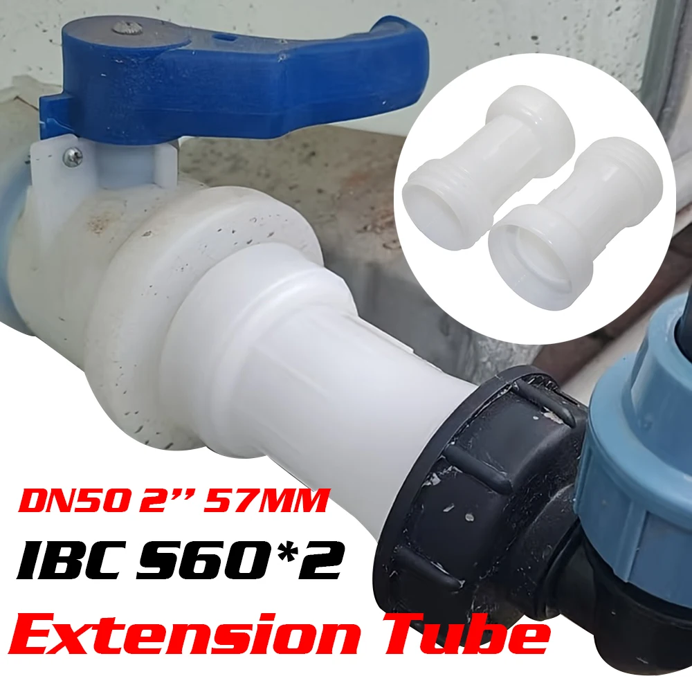 

4Pc IBC Adapter For Mounting IBC Rainwater Tank/canister Outlet Extension S60x2 IT To AG Ton Barrel Extension Joint Accessories