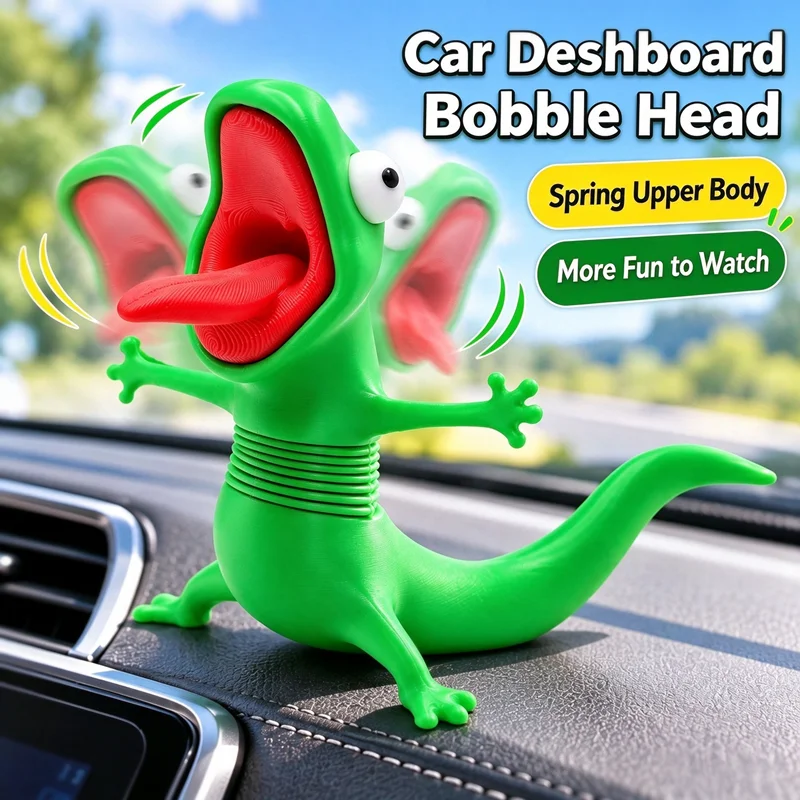 Car Dashboard Decoration Ornament Cute Beaver Transformation Plan Spring Funny Internet Celebrity Gift Lizard Memes Desktop