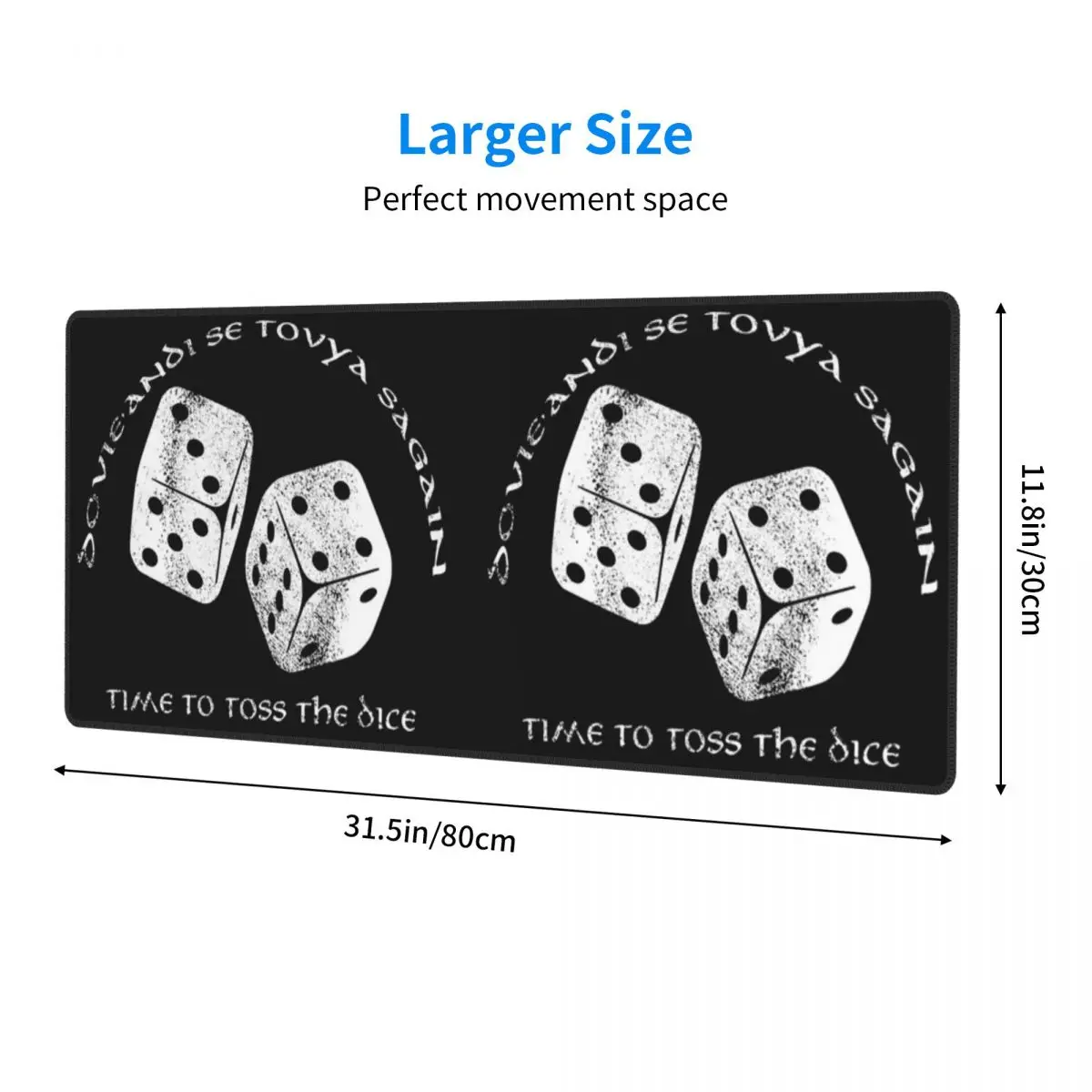 Large Mouse Pad Time To Toss The Dice Wheel Of Time Gamer PC Laptop Mats Keyboard Carpet Computer Gaming Desk Mat