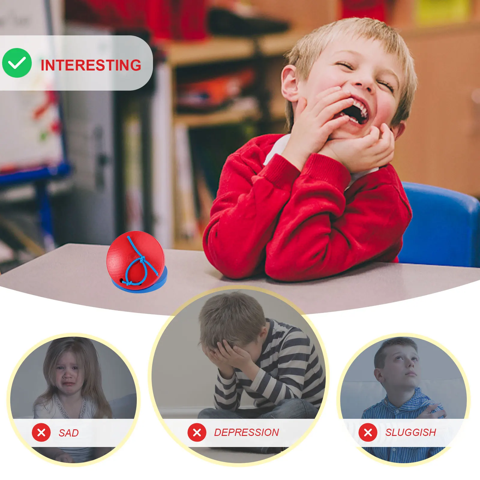 

4Pcs Wooden Clapper Musical Instruments Preschool Early Education Rhythm Learning Percussion Percussion