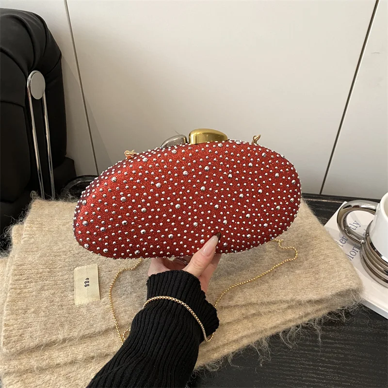 

Новые модные акриловые сумочки-клатчи 2026 года с золотой цепочкой, маленькие сумки через плечо для женщин, повседневные сумки-мессенджеры для шопинга