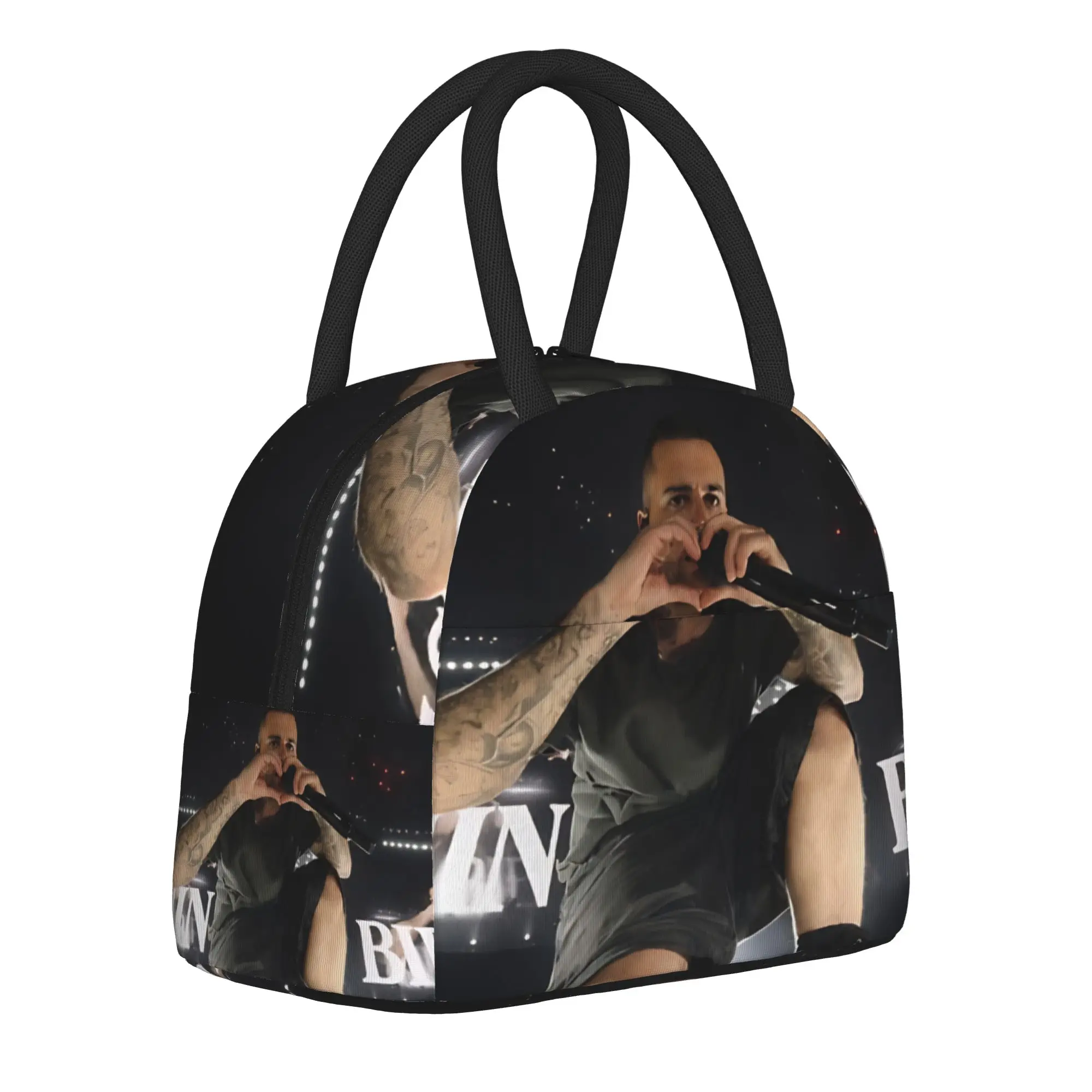 Justines Coachellas 2026 Concert Bieberes Merch Insulated Lunch Bag For Work Food Storage Bag Portable Cooler Thermal Bento Box