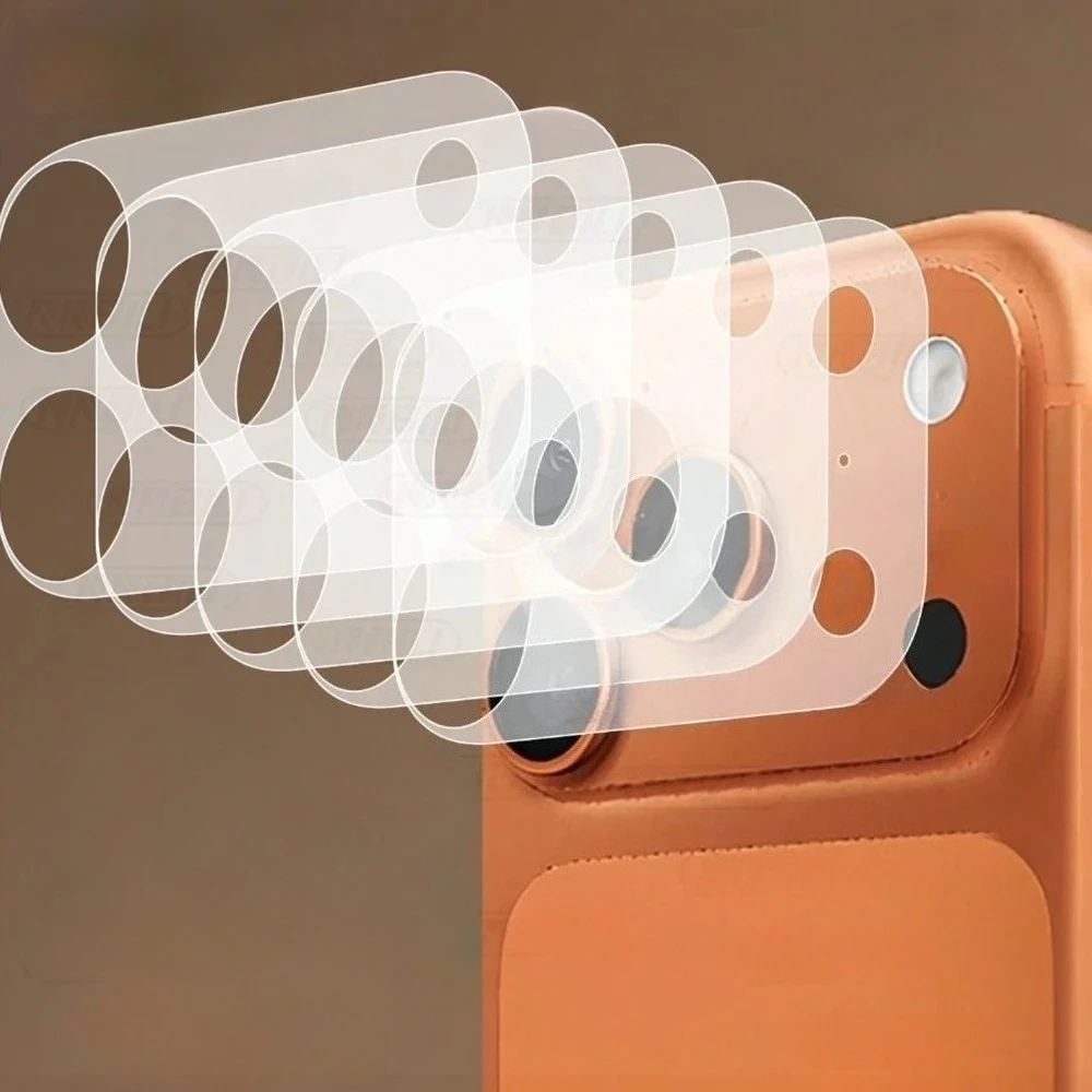 Película Fosca para Lente de Câmera para iPhone Série 17, Acessório de Celular HD Transparente, Anti-Impressão Digital, Anti-Risco e Durável