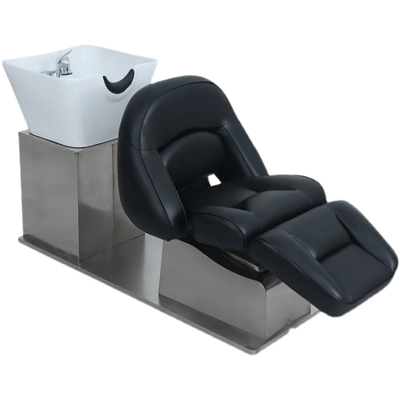 High-End Electric Lifting Shampoo Chair Lying Half Hair Salon Flushing Bed