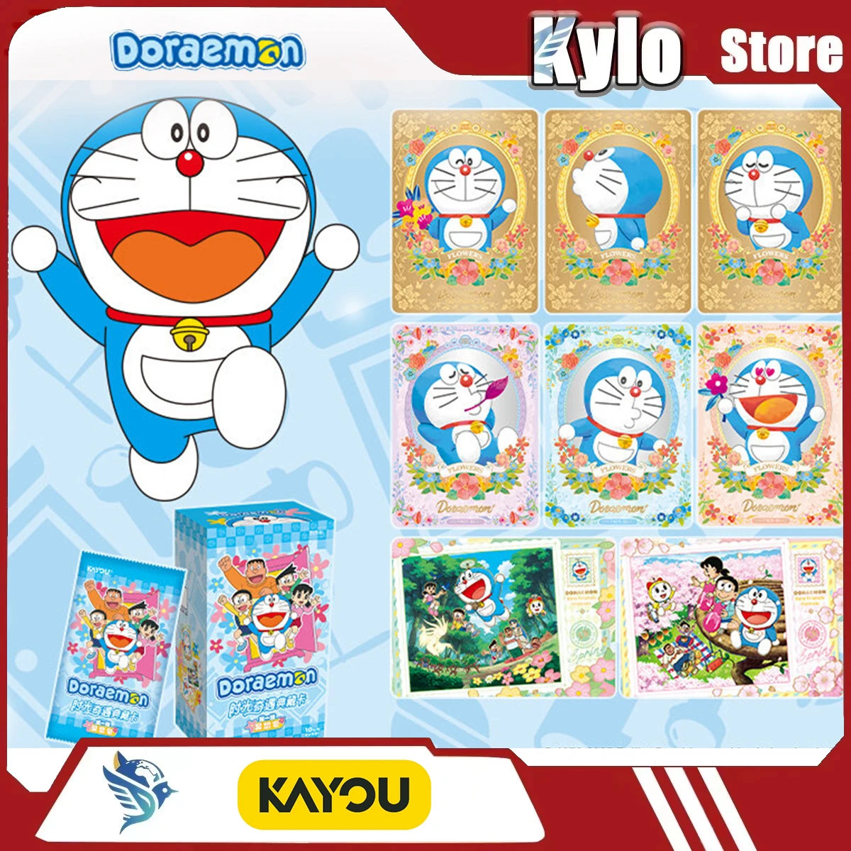 Tarjeta Coleccionable Kayou Doraemon, Maravilloso Regalo, Tarjeta de Colección Aventura en el Tiempo, Mercancía Oficial de Anime