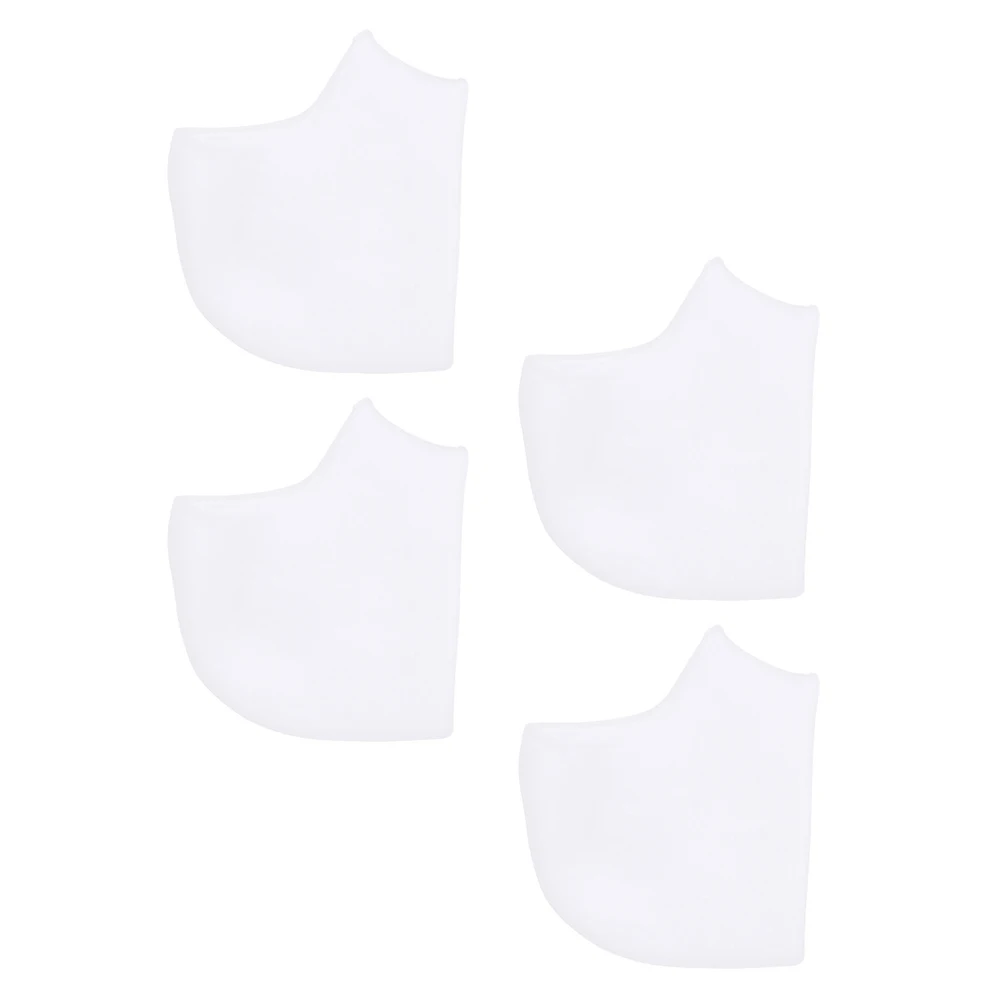 Cubiertas de silicona para pies, almohadillas transpirables para el talón, Material SEBS blanco para adultos, herramientas para el cuidado de los pies lavables y reutilizables, desodorante con absorción de sudor