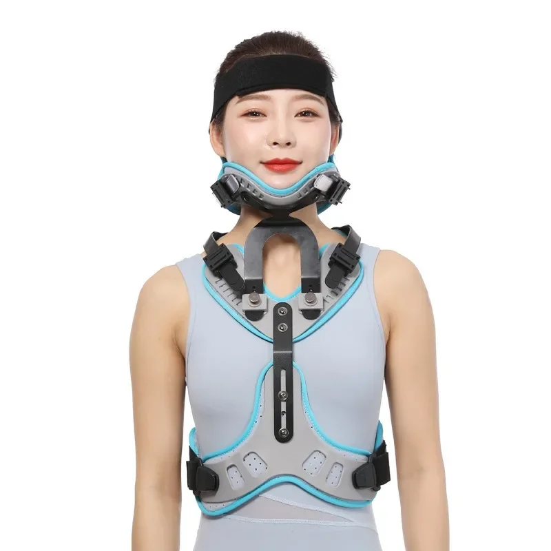 Medical Adjustable Head Neck Chest Fracture Fixation Support Rehabilitation Braces Lightweight Cervical Spine Injury Orthosis