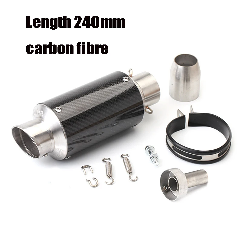 E-mark Universal Modified Exhaust Pipe For LEOVINCE CB400 600 CBR600 CBR1000 CBR250 Motorcycle Muffler ER6N ER6R YZF600 Z750