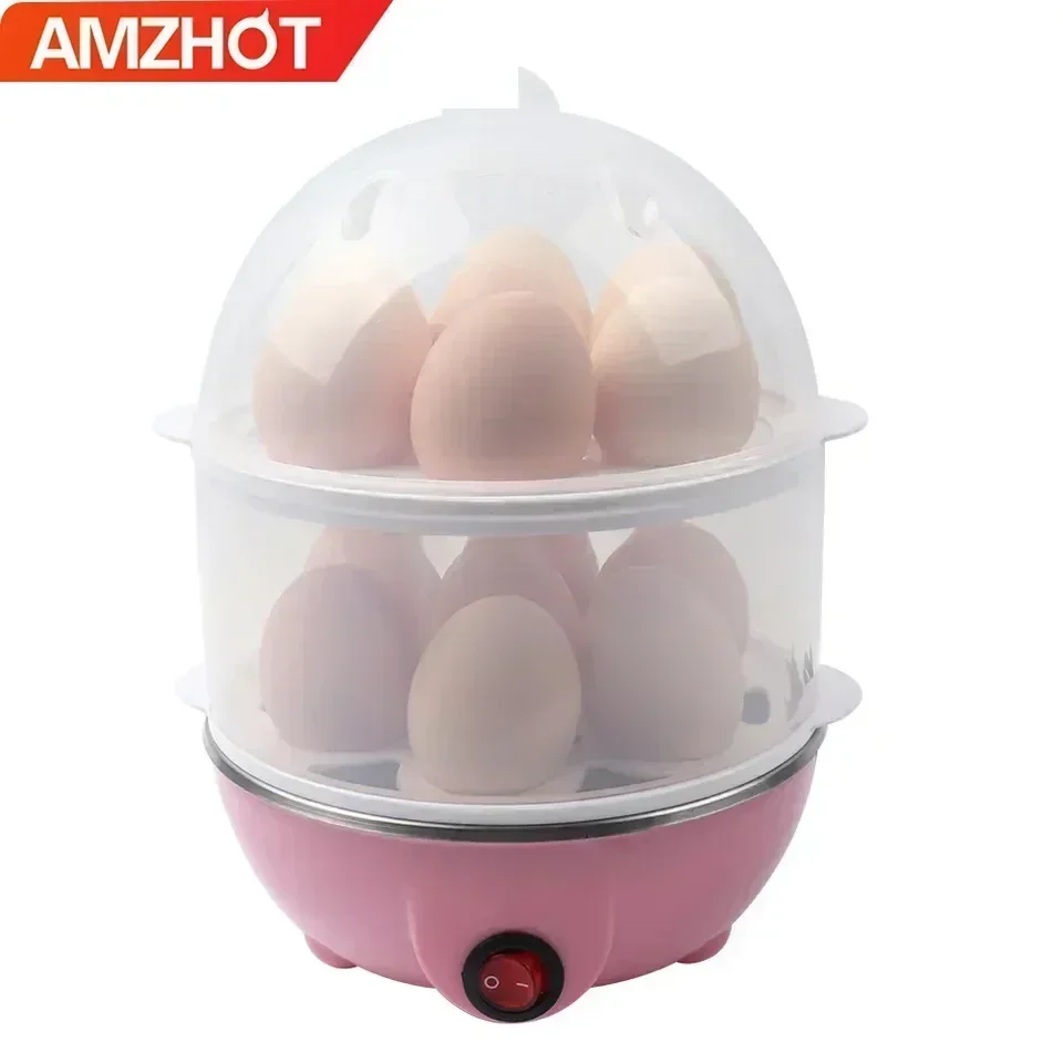 

Double Layer Electric Egg Poacher & Breakfast Machine Auto Power Electric Food Processor for Household Use Kitchen Gift Boiler