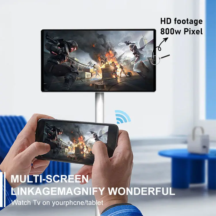 Factory Sales 800 Watt  Portable Stand Smart TV Screen Games Fitness Meeting  Built-in Movable Light Emitti