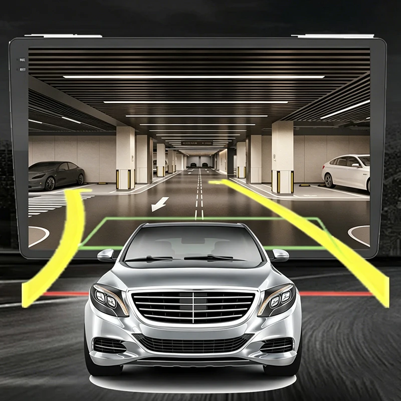 Car Camera HD Night Vision AHD18.5 Perforated Dynamic Trajectory Waterproof Sun Reversing Camera