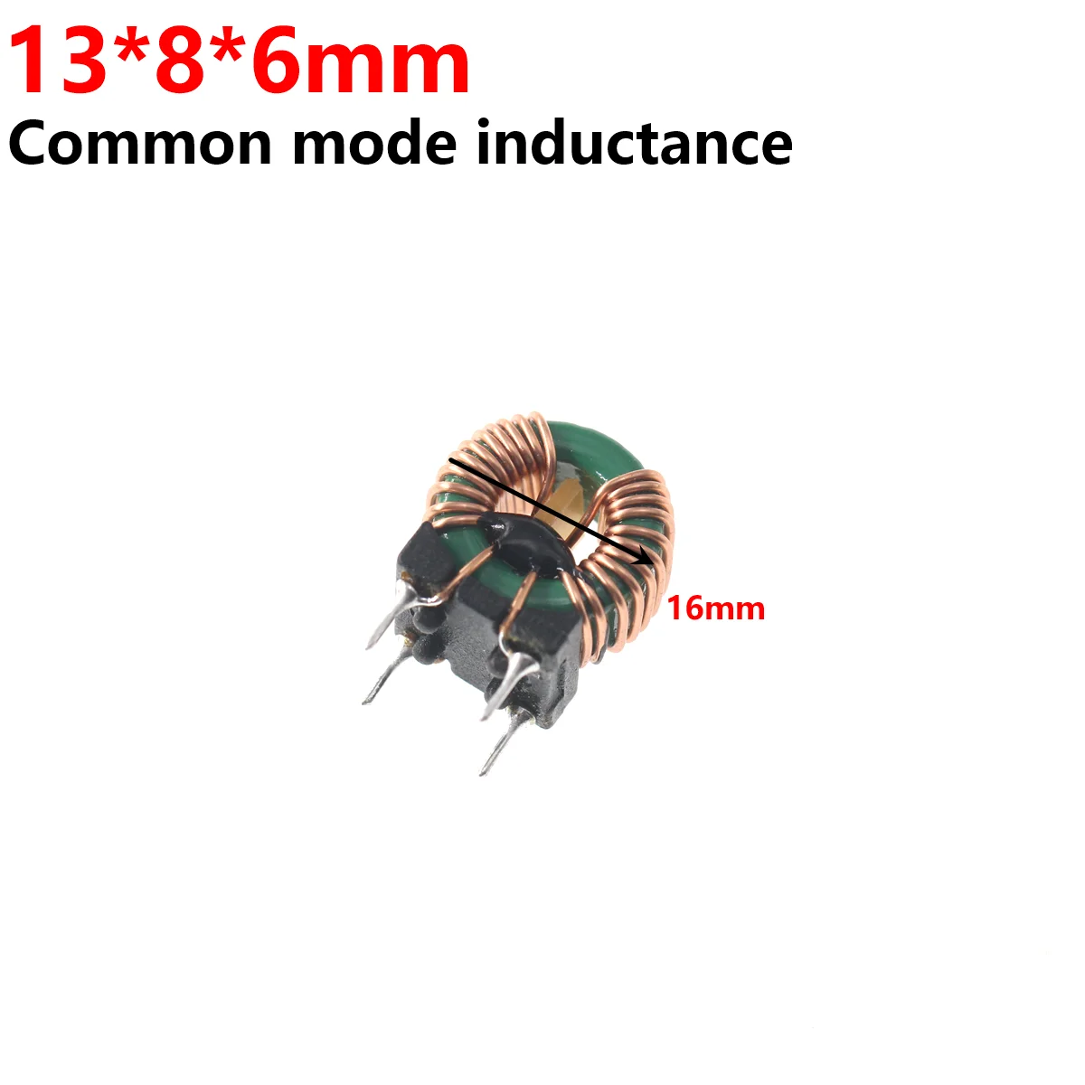 10PCS Common mode inductor 14X9X5mm 10X6X5 1MH 10MHZ 20MHZ 2MH diameter Magnetic ring inductance Power filtering Inductance coil