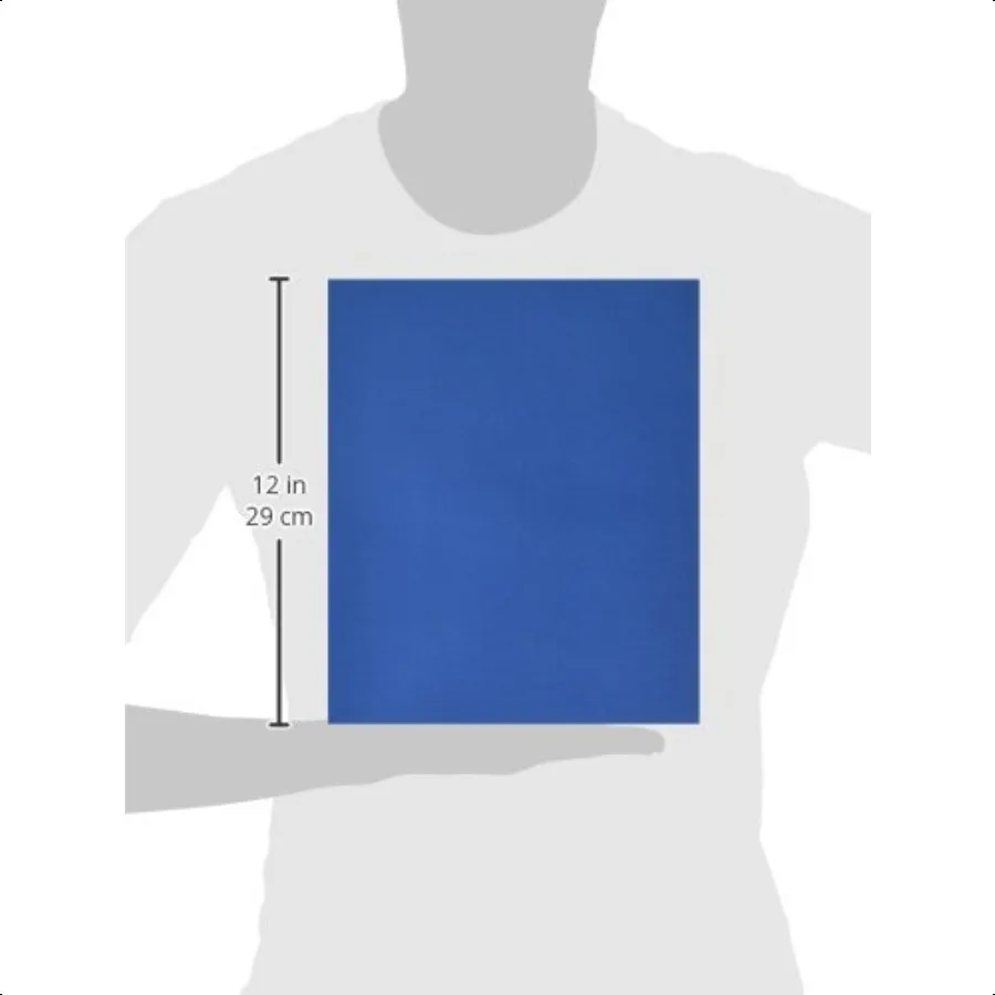 Cartelle a 2 tasche blu scuro, confezione da 25