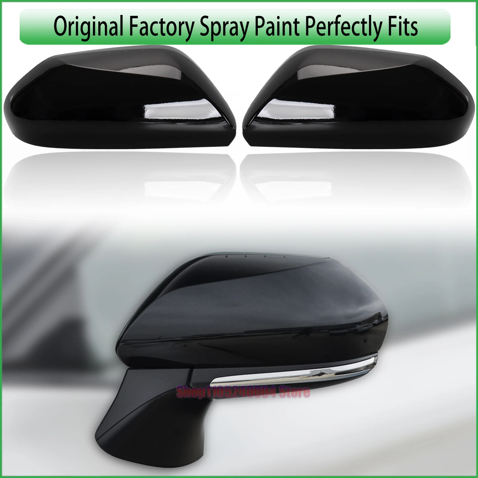 Compatible Rearview Mirror Cover Cap Housing For Toyota Camry 2018 2019 2021-2024 Exterior Mirrors Protective Car Accessories