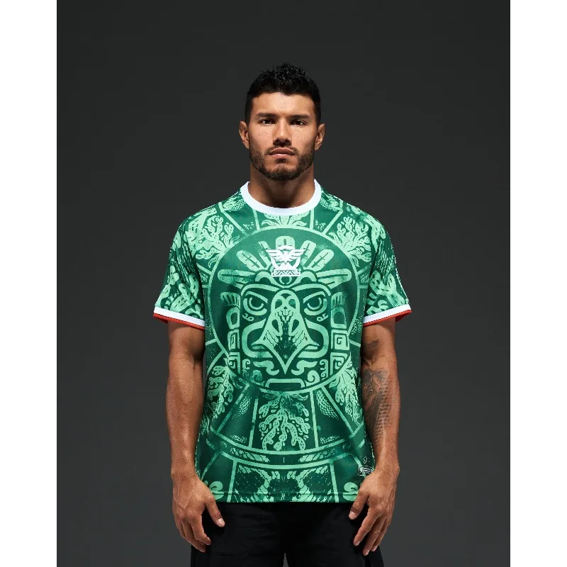 Assisting in World Football Events, Mexico's Creative Concept Jersey, Summer Jersey Designed for Solo Use, 3D Printed