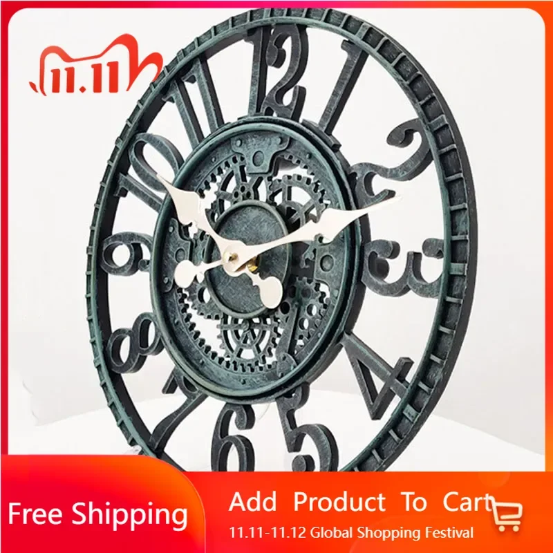

European Fashion Wall Clocks Living Room Digital Luxury Vintage Restaurant Wall Watch Aesthetic Modern Villa Horloge Home Decor